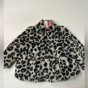 Crazy 8 Vintage girls faux fur jacket/jacket. 12-24 months.